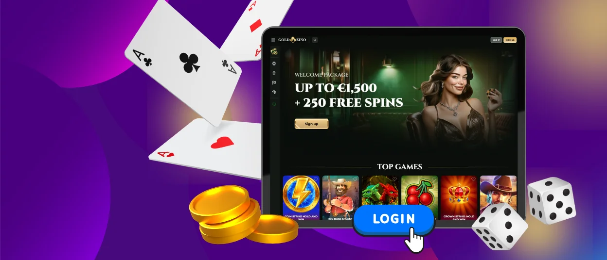 Goldzino Login Page